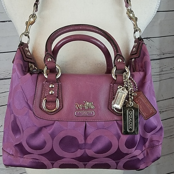 Coach Handbags - Coach Madison Sabrina rare purple satchel 12947